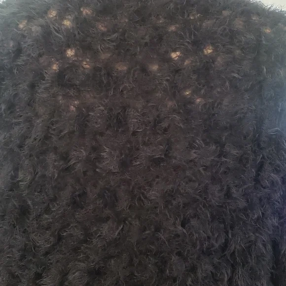 Guess s fuzzy webbed mesh unique top very soft stretchy - Picture 9 of 11